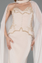 Long Beige Mermaid Prom Dress ABU6255