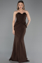 Long Brown Mermaid Prom Dress ABU6255