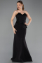 Long Black Mermaid Prom Dress ABU6255