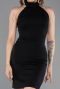 Short Black Cocktail Dress ABK2645