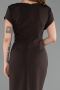 Midi Brown Plus Size Cocktail Dress ABK2649