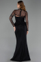 Long Black Dantelle Evening Dress ABU6278