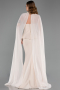 Long Beige Mermaid Prom Dress ABU6255