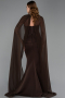 Long Brown Mermaid Prom Dress ABU6255