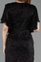 Midi Black Beaded Plus Size Cocktail Dress ABK2642