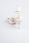 Beige Suede Evening Shoe ABN2122