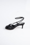 Black Suede Evening Shoe ABN2122