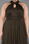 Olive Drab Long Plus Size Evening Dress ABU3253