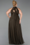 Olive Drab Long Plus Size Evening Dress ABU3253