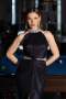 Halter Neck Slit Long Evening Gown ABU4324