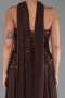 Long Brown Chiffon Evening Dress ABU5486
