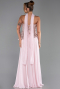 Long Powder Color Chiffon Evening Dress ABU5486