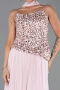 Long Powder Color Chiffon Evening Dress ABU5486