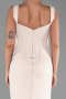 Long Beige Evening Dress ABU6225
