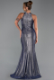 Long Navy Blue Evening Dress ABU6295