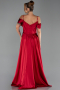 Long Burgundy Satin Evening Dress ABU6297