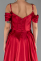 Long Burgundy Satin Evening Dress ABU6297