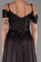 Long Brown Satin Evening Dress ABU6297