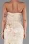 Long Beige Evening Dress ABU6299