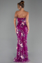 Long Violet Evening Dress ABU6299