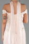 Long Beige Chiffon Prom Gown ABU6300