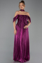 Long Fuchsia Chiffon Prom Gown ABU6300