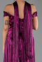 Long Fuchsia Chiffon Prom Gown ABU6300