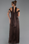 Long Brown Chiffon Prom Gown ABU6300