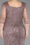 Midi Copper Beaded Plus Size Cocktail Dress ABK2580
