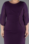 Midi Purple Plus Size Cocktail Dress ABK2659
