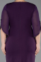 Midi Purple Plus Size Cocktail Dress ABK2659