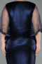 Long Navy Blue Plus Size Evening Gown ABU6301