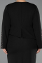 Midi Black Plus Size Cocktail Dress ABK2661
