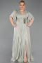 Long Mint Chiffon Formal Plus Size Dress ABU6310