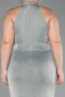 Long Mint Plus Size Evening Gown ABU6311