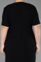 Midi Black Plus Size Evening Dress ABK2662