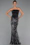 Long Black Beaded Mermaid Prom Dress ABU6315