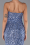 Long Indigo Scaly Evening Dress ABU6316