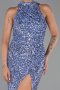 Long Indigo Scaly Evening Dress ABU5135