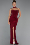 Long Burgundy Prom Gown ABU5564