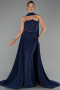 Long Navy Blue Evening Dress ABU6318
