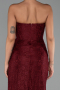 Long Burgundy Dantelle Evening Dress ABU5642