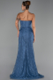 Long Indigo Dantelle Evening Dress ABU5642