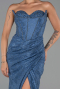 Long Indigo Dantelle Evening Dress ABU5642