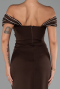 Midi Brown Party Dress ABK2658