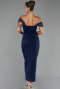 Midi Navy Blue Party Dress ABK2658