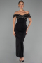 Midi Black Party Dress ABK2658
