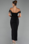 Midi Black Party Dress ABK2658