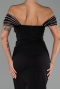 Midi Black Party Dress ABK2658