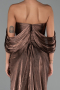 Long Brown Chiffon Evening Dress ABU6306